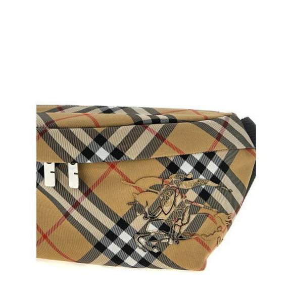 Burberry Bag Beige Business Bags Check waist - Picture 3 of 4